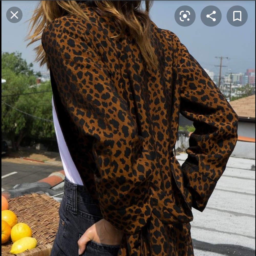 Nanushka India Ocelot Kimono - Picture 3 of 7